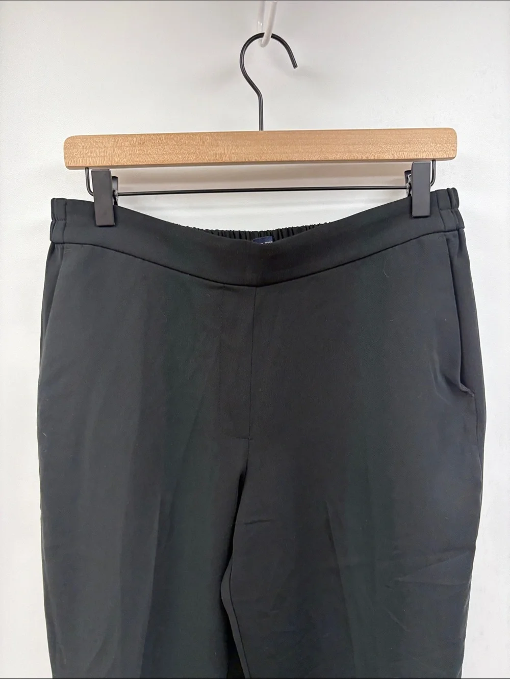J. Crew Jamie Elastic Waist Pull-On Tapered Trouser Pant Minimalist Black 10 - Picture 4 of 10